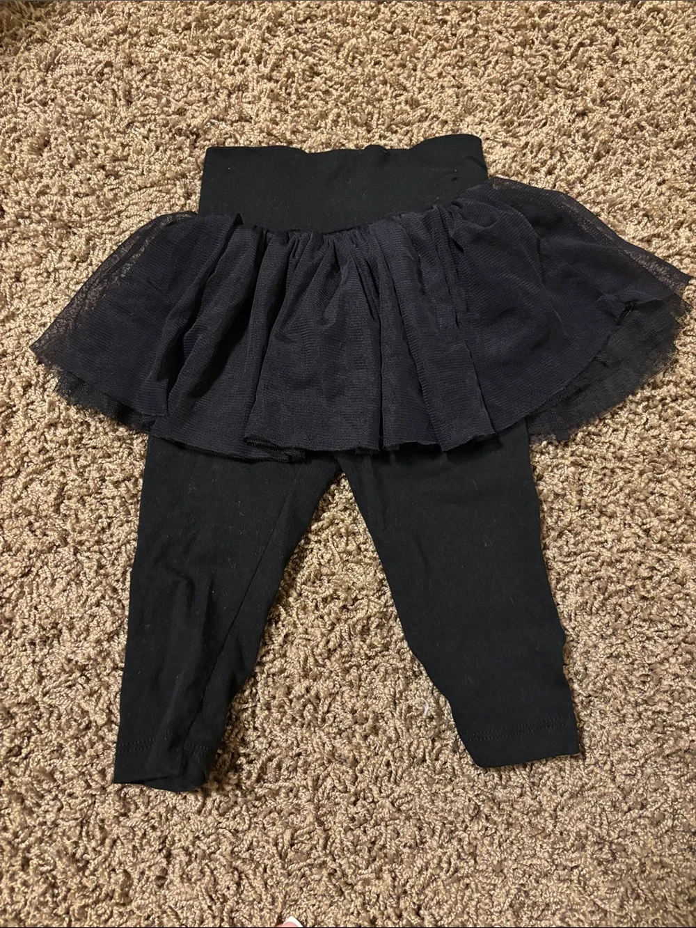 Babygap Black Tulle Skirt-Legging for Girls - Black